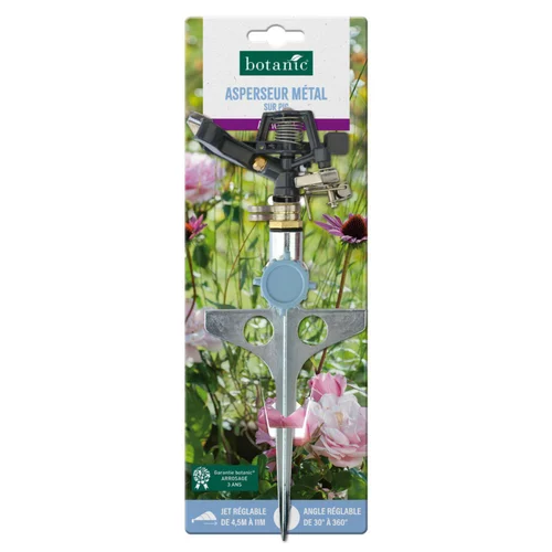 Idée nature:Asperseur sur pic en métal botanic® - Orientable de 30° à 360°