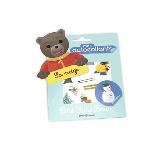 Tendance jardin:Mes Autocollants Petit Ours Brun la Neige ! dès 2 ans Éditions Bayard Jeunesse