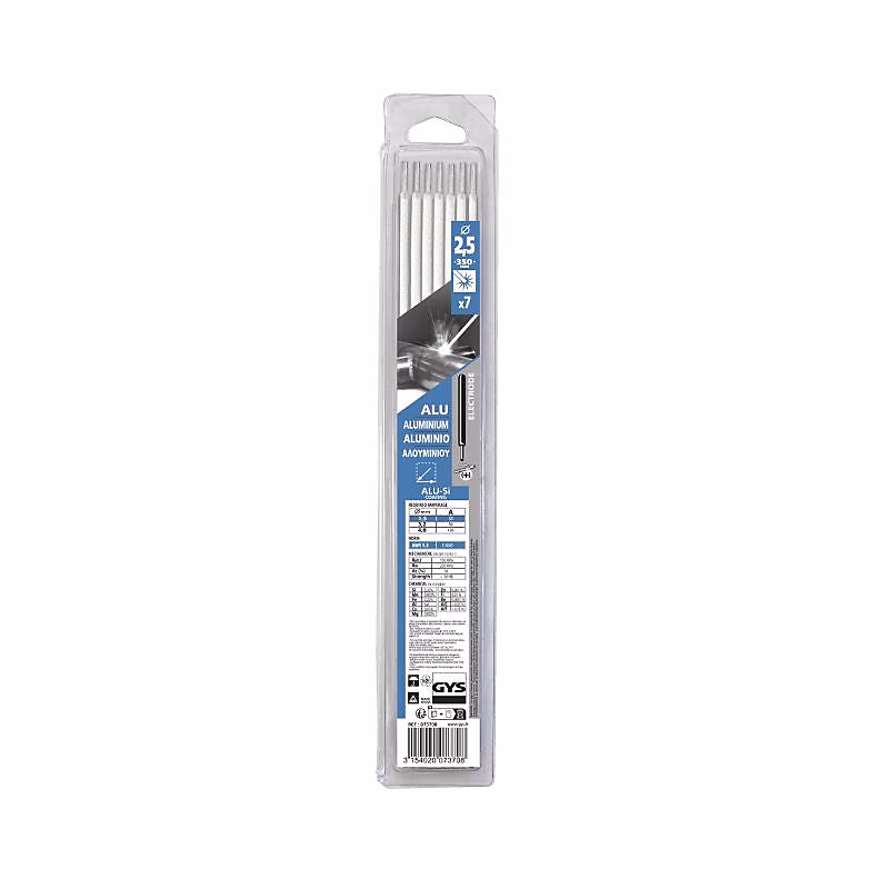 Soudure – Electrodes aluminium GYS ALU Si 2 5 mm x 350 mm blister 7 pieces