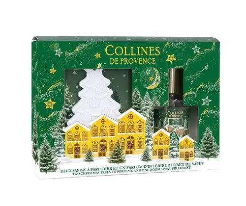 Jardin expert：Coffret parfum d’intérieur et 2 céramiques Collines de Provence Forêt de sapin - 50 ml