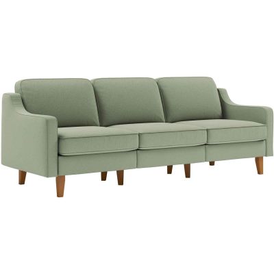 Canapé 3 places XL en tissu Robin (Vert clair)