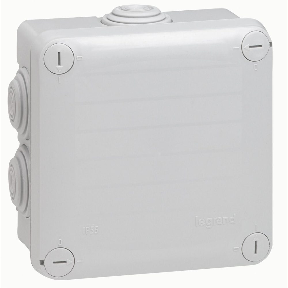 Legrand Boîte de dérivation IP55 105x105x55 mm gris | 55 mm gris