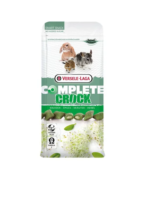 Jardin à organiser：Friandise pour petits lapins et rongeurs Versele Laga Crock Complete Herbes - 50 g