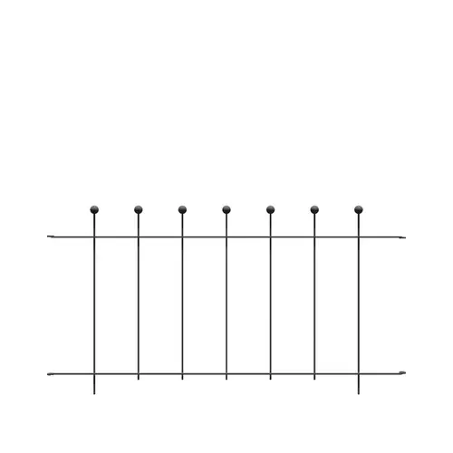 Pour un extérieur à votre image：Panneau standard aménagement extérieur Pratic coloris noir en fer - 84 x 91,5 cm