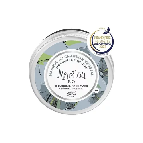 Confort pour le jardin：Masque détox au charbon en pot Marilou bio - 75 ml