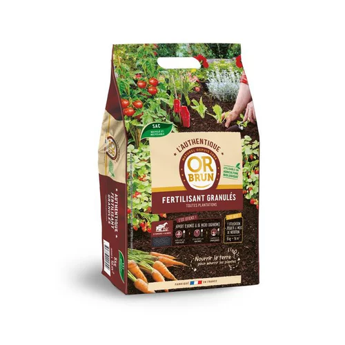 Nature utile：Fertilisant en granulés Or Brun Authentique - 8 kg