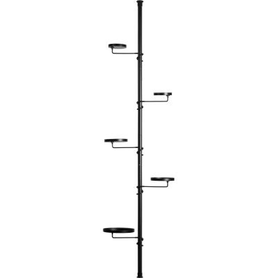 Etagère télescopique avec supports à plantes