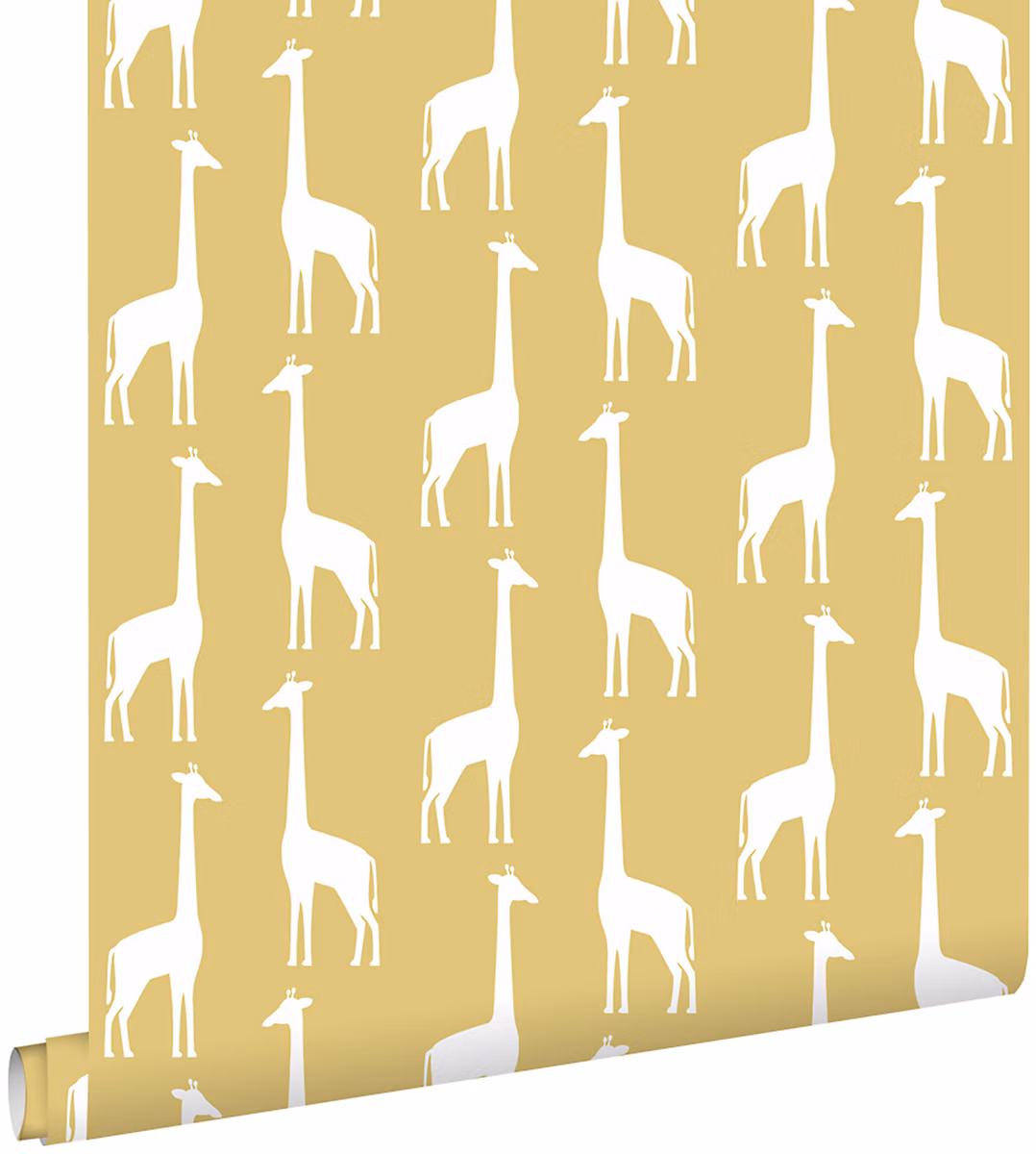 ESTAhome papier peint girafes jaune ocre 53 cm x 10.05 m – Réf. CVYHUGLWN7159160454
