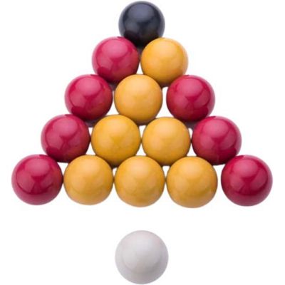 Lot de 16 boules de billard 57 mm en résine