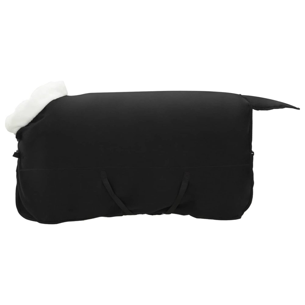 vidaXL Couverture Équine Noir 145 cm Fleece polaire