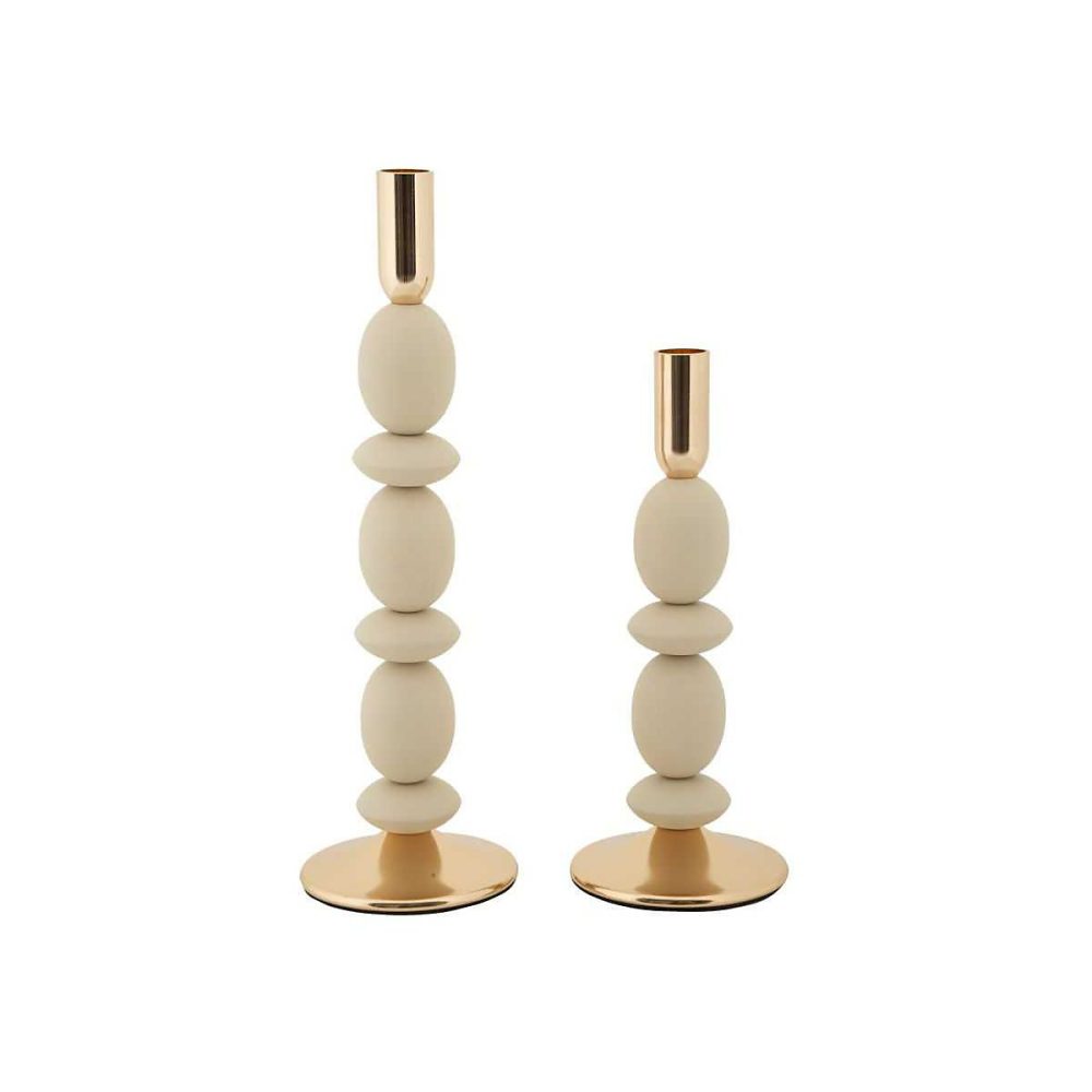 Objet décoratif – Bougeoir en métal Shuttle (Lot de 2)