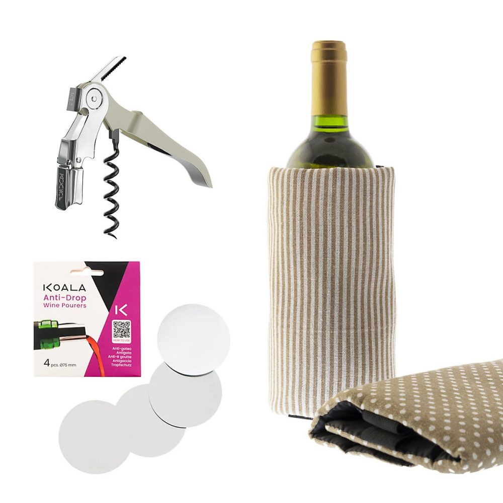 Apérifun – Set initiation 3 pièces pour la dégustation des vins, Beige