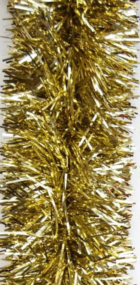 Univers végétal：Guirlande scintillante XL en plastique coloris or Ø 150 mm - 3 m