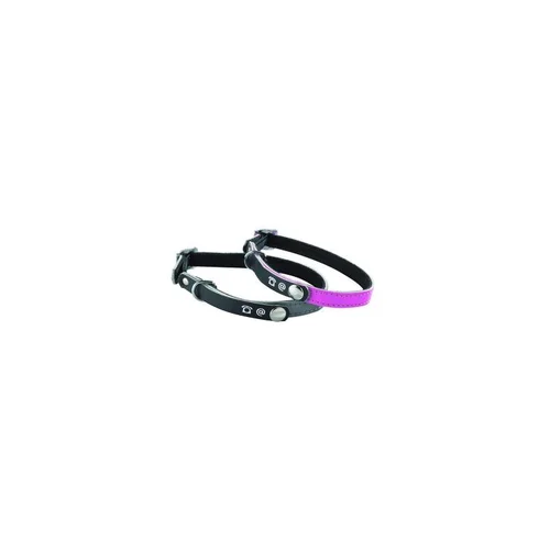 À découvrir pour le jardin:Collier pour chat en cuir coloris gris Bobby porte-adresse