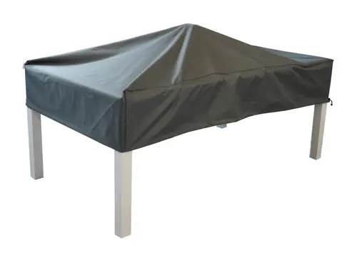 Pour votre jardin：Housse table coloris gris en polyester - 140 x 80 cm