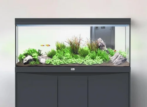 Le choix pour le jardin:Aquarium tout équipé, Gris anthracite mat - AQUATLANTIS Volga 200 - 242L