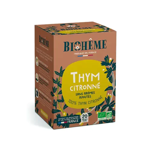Nature jardin:Infusion bio Biohême thym citronné - 20 infusettes