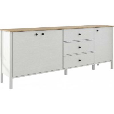 Buffet en aggloméré Frannie (Modèle 4 : 3 portes et 3 tiroirs)