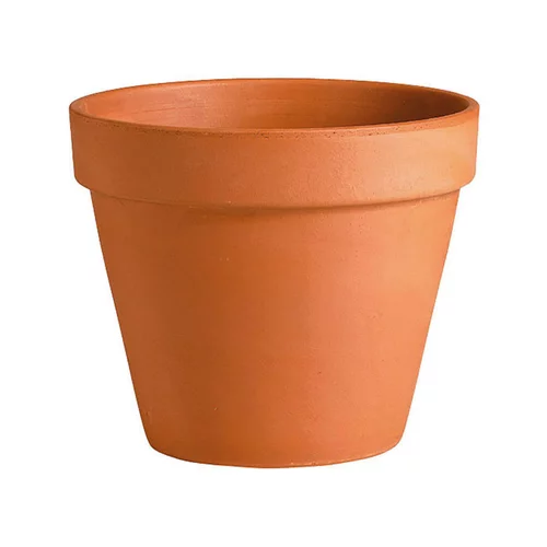 Bien au jardin：Vase brut rouge en terre cuite D.15 x H13,5