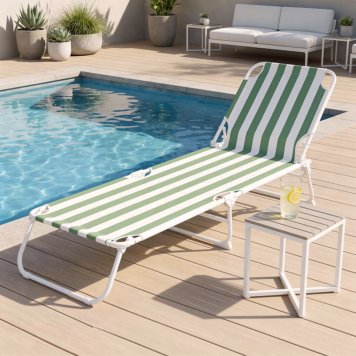 Bain de soleil Curacao rayure vert absinthe – Réf. SCZLSQKND8941420160