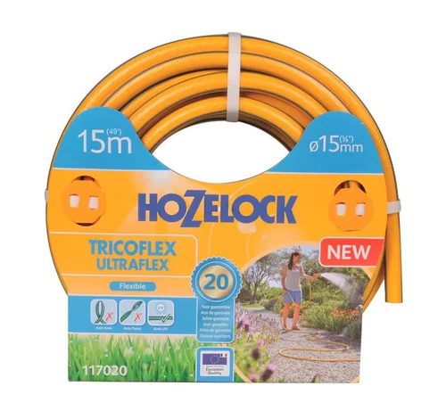 Jardin à adopter:Tuyau tricoflex ultraflex coloris vert Hozelock - 15 m