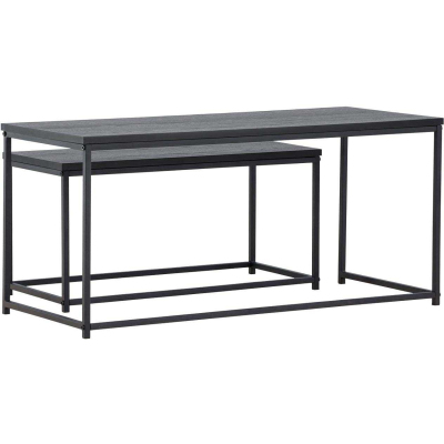Tables gigognes en MDF et acier Staal