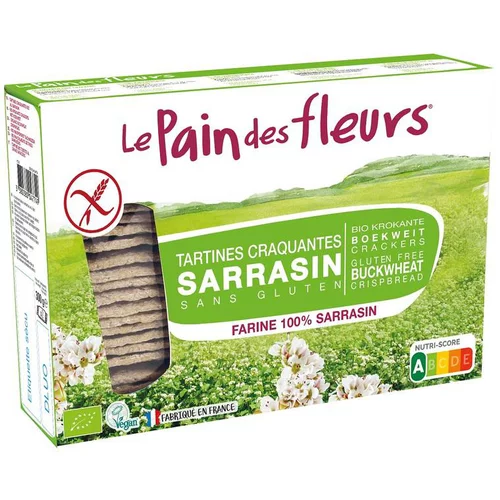 Pour valoriser vos extérieurs：Tartines craquantes au sarrasin 300 g PAIN DES FLEURS