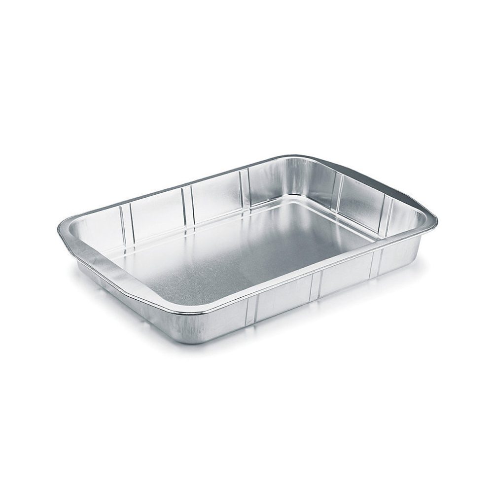 25 Plats à Gratin Rigides en Aluminium 3405 ml (368 × 249 x H. 48 mm) Pratiques et Résistants Usage Alimentaire – D-Work