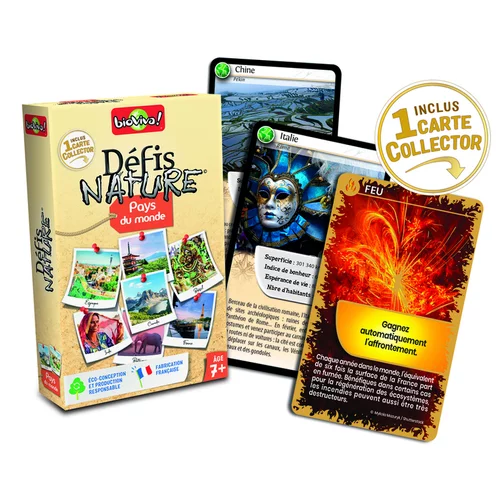 Un choix malin pour le jardin：Jeu de cartes Bioviva Pays du Monde