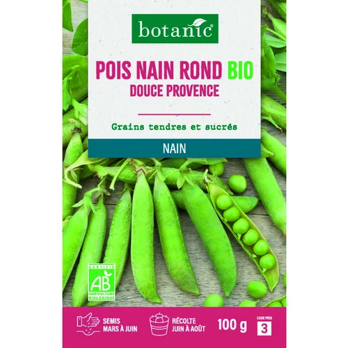 Idée extérieur:Graines de pois nain rond douce provence bio botanic® - graines à semer 100 g
