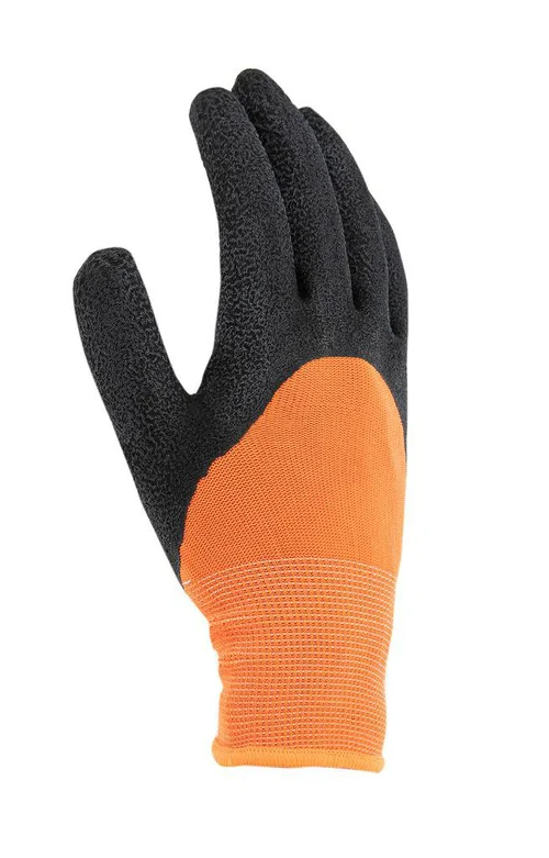 Pour vos aménagements extérieurs:Gant saison noir/orange Instant nature - Taille 7