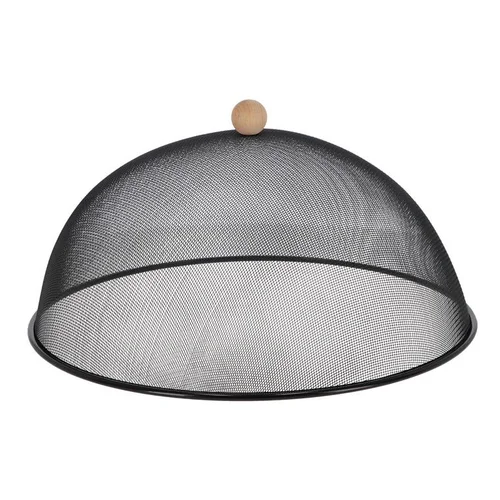 Un choix malin pour l’extérieur：Cloche alimentaire noire L - Ø 43 x H 22 cm