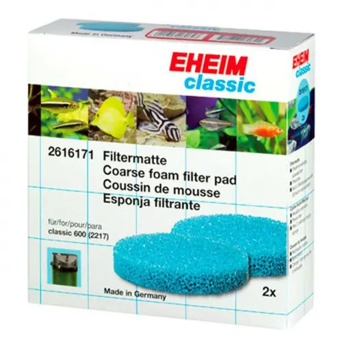 Extérieur déco：Coussins de mousse pour filtre classic 600, en lot de 2, EHEIM
