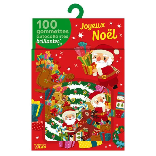 Pour valoriser votre jardin:Mes 100 gommettes brillantes joyeux Noël éditions Lito