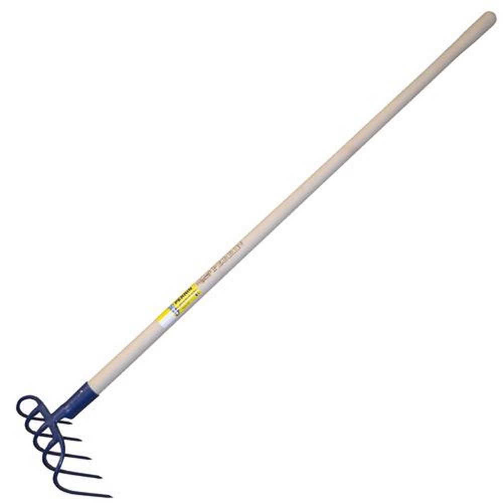 OUTILS PERRIN Croc à fumier 5 dents douille inversée manche pomme 135 – Solutions extérieures