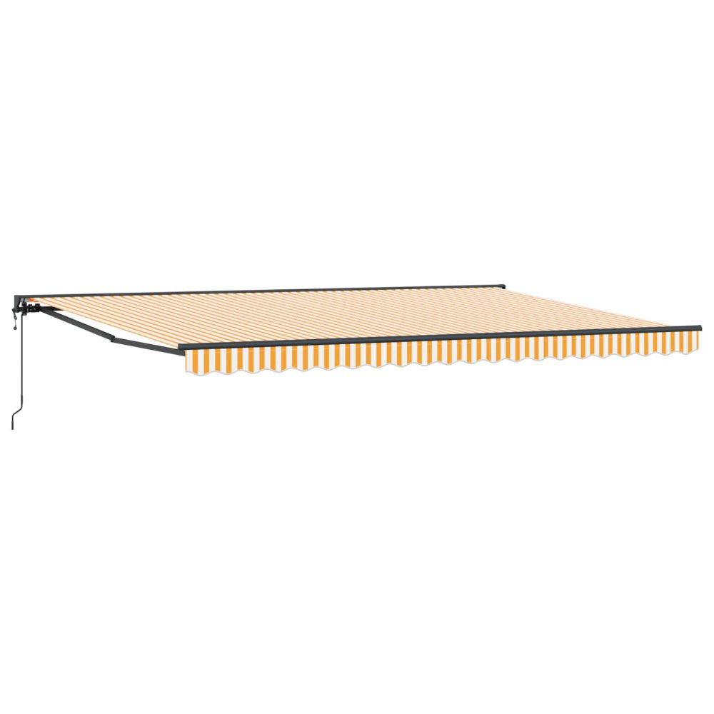 vidaXL Cadre d'auvent Jaune et blanc 500 × 300 cm – 300 cm 2,5 m