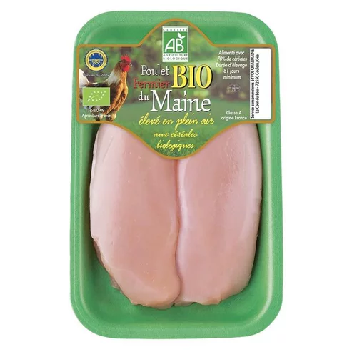 Pour la maison et le jardin：Filet de poulet fermier bio IGP volaille du Maine - 300 g