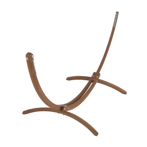 Jardin sélection：Support fixe pour hamac coloris beige en bois Jobek - 350 x 136,5 x 125 cm