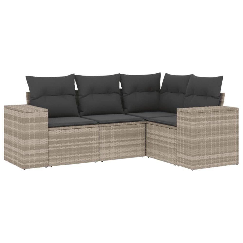 VidaXL 3222511 banc de jardin Rotin, Acier – Mobilier de jardin
