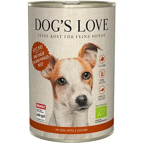 Malin jardin：Boîte bio au bœuf pour chien, 400 g