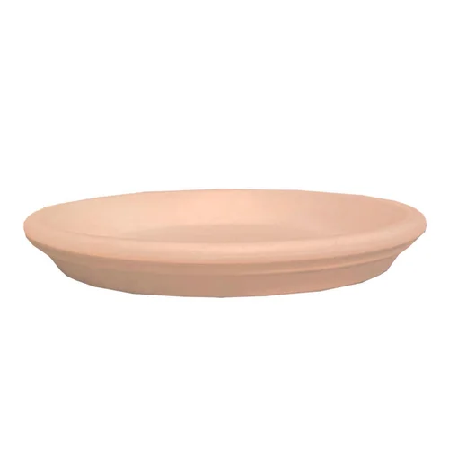 Jardin simple:Soucoupe en terre cuite Poterie du Bousquet Costa - Ø 26 x H 3,5 cm