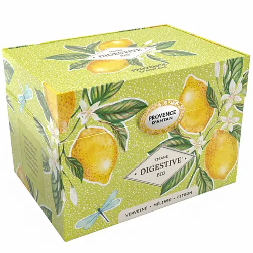 Idée utile:Coffret métal de tisane digestive bio Provence d’antan - 36 g