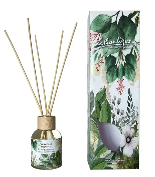 Style au jardin：Bâton à parfum Lothantique Jardin d'aquarelles Verveine Menthe – 100 ml