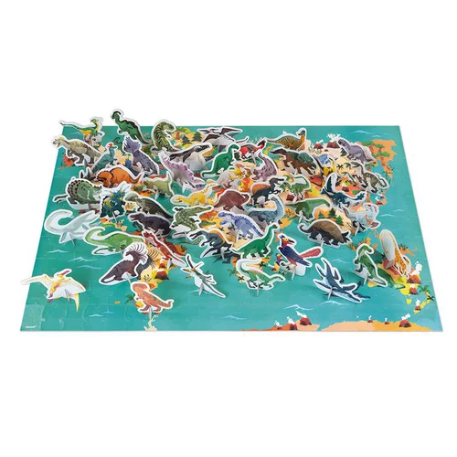 Malin jardin：Puzzle éducatif 200 pièces Les dinosaures – dès 6 ans
