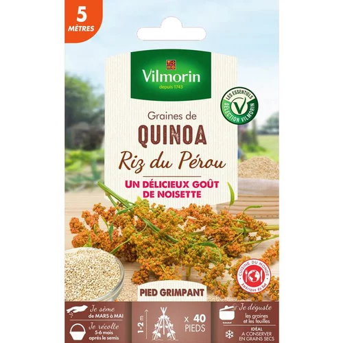 Pour vivre le jardin autrement:Graines de quinoa riz du Pérou Vilmorin - graines à semer