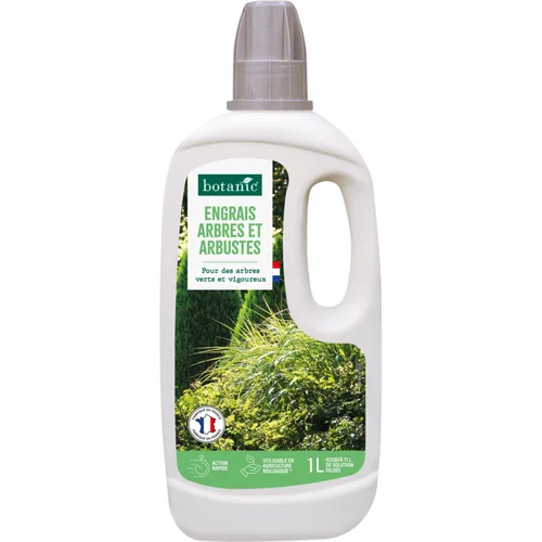 Pratique pour le jardin：Engrais arbres, arbustes, conifères et buis en bouteille botanic® - 1L