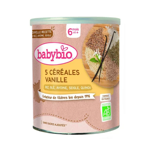 Sélection utile：Céréales vanille bio BABYBIO 220 g