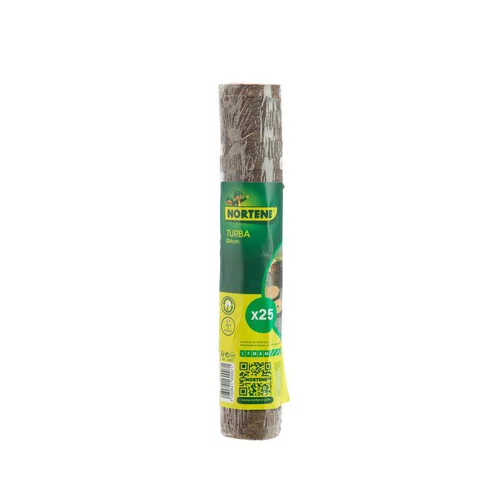 Esprit végétal：Pastille tourbe coloris marron Ø 4 cm