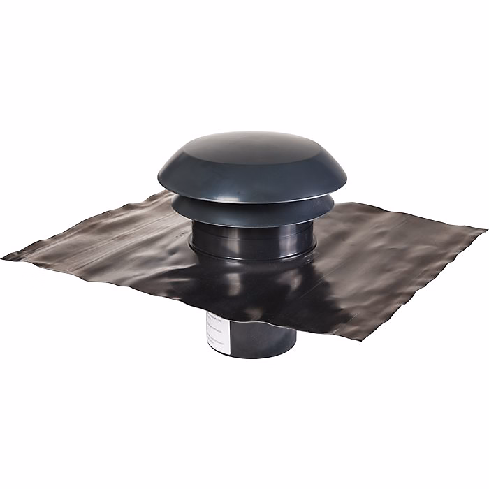 Chapeau de toiture plastique finition ardoise – Diamètre 160 mm | CARA | Anjos