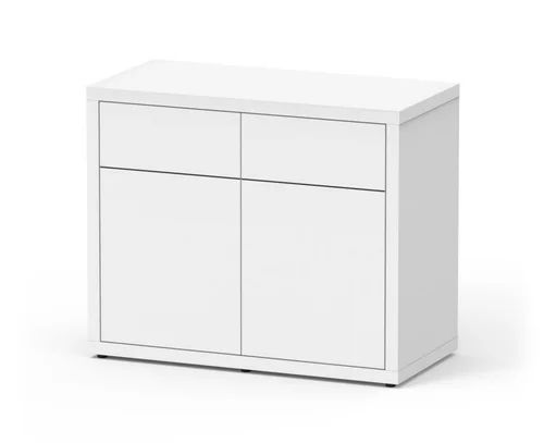 Utile jardin：Meuble pour aquarium en bois coloris blanc 2 portes Aquatlantis Sublime Ultra 100 - 100 x 50 x 83 cm